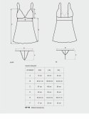 Komplet bielizny Idillia Babydoll ze stringami L/XL