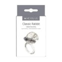 Wibrujący Pierścień na Penisa z Stymulatorem Łechtaczki Me You Us Classic Rabbit Transparentny