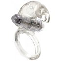 Wibrujący Pierścień na Penisa z Stymulatorem Łechtaczki Me You Us Classic Rabbit Transparentny