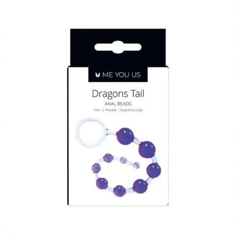 Fioletowe Kulki Analne Dragonz Tail Me You Us