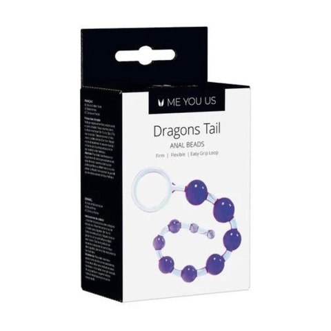 Fioletowe Kulki Analne Dragonz Tail Me You Us