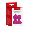 Me You Us Dual Masseuse – Fioletowe silikonowe pompki na sutki, zestaw 2 szt.