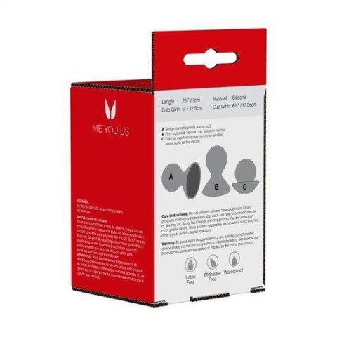 Me You Us Dual Masseuse – Fioletowe silikonowe pompki na sutki, zestaw 2 szt.