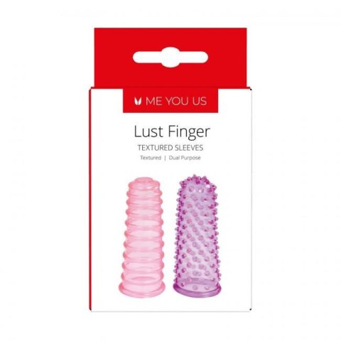 Zmysłowe Nakładki Stymulujące na Palce Me You Us Lust Fingers Sleeves