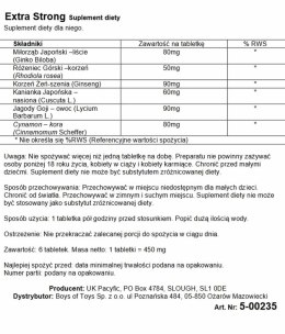 Suplement Diety Extra Strong - 6 Kapsułek