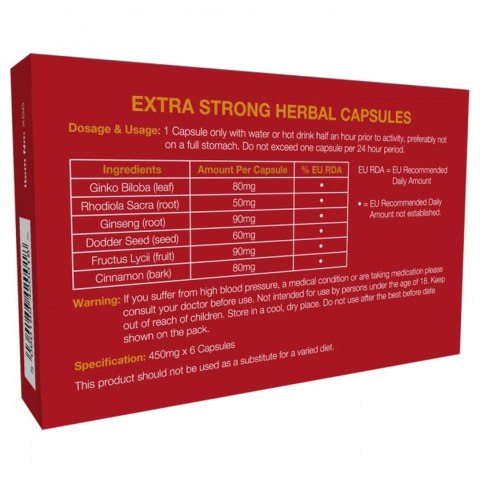 Suplement Diety Extra Strong - 6 Kapsułek
