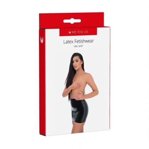 Me You Us - Lateksowa Mini Spódniczka, Rozmiar L