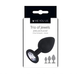 Me You Us Trio Of Jewels – Zestaw Zmysłowych Korków Analnych Czarne