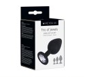 Me You Us Trio Of Jewels – Zestaw Zmysłowych Korków Analnych Czarne