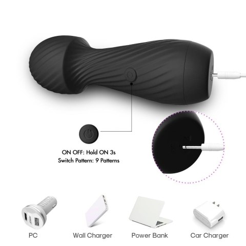 Wibrator Masażer Dazzle Black