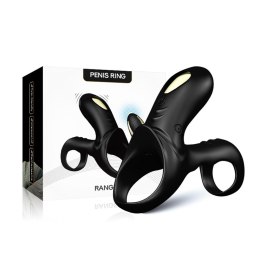 Wibrujący pierścień erekcyjny Ranger Black