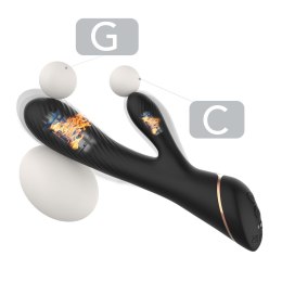 Wibrator Króliczek Hare Black z 9 Funkcjami Wibracji