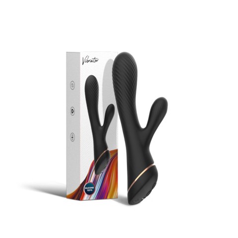 Wibrator Króliczek Hare Black z 9 Funkcjami Wibracji