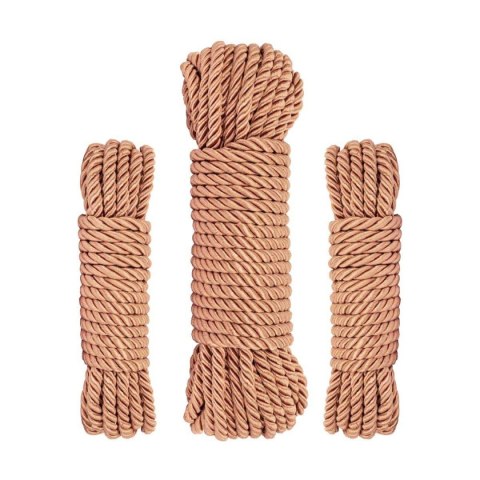 Rosy Gold – Zestaw Luksusowych Lin do Bondage