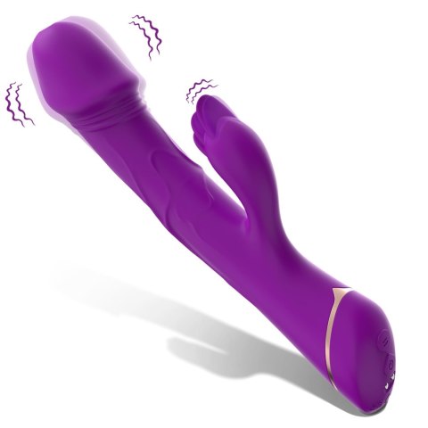 Rubberco Purple – Wibrator Króliczek z 2 Silnikami i 9 Programami Wibracji