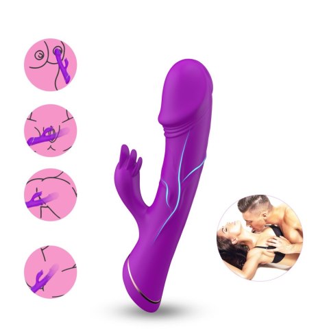 Rubberco Purple – Wibrator Króliczek z 2 Silnikami i 9 Programami Wibracji