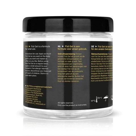 BUTTR - Nieklejący Żel do Fistingu, Przezroczysty - 500 ml