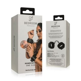 Czarne Kajdanki z Ekoskóry 'Bedroom Fantasies'