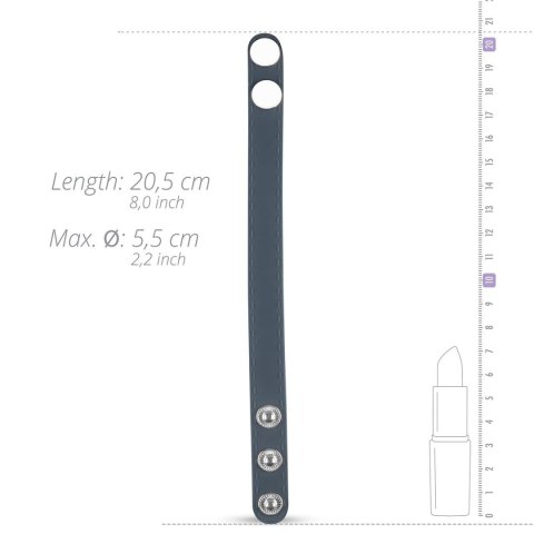 Boners Cock Strap S/M – Regulowany pierścień erekcyjny z noszami na jądra