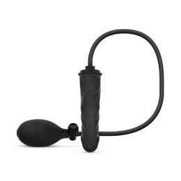 Dildo Analne Nadmuchiwane z Pompką – 14,5 cm, Czarne