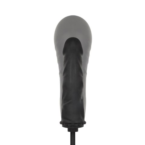 Dildo Analne Nadmuchiwane z Pompką – 14,5 cm, Czarne