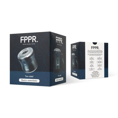 FPPR. - Wibrujący masturbator o zróżnicowanej stymulacji, niebieski