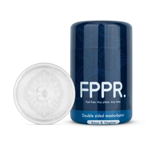 FPPR. – Transparentny Masturbator Dwustronny: Pochwa i Anus