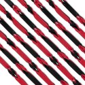 Flogger 64 cm - Czerwono-Czarny