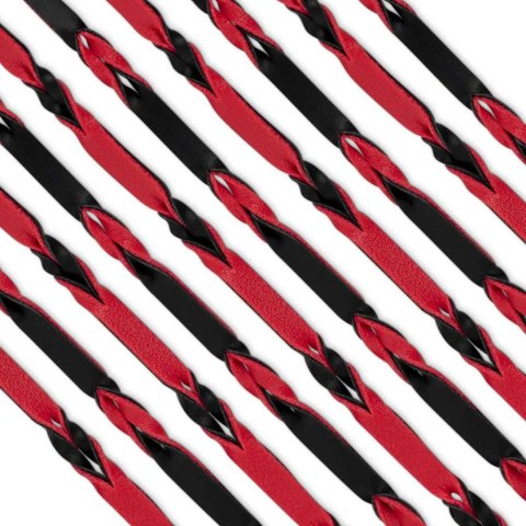 Flogger 64 cm - Czerwono-Czarny