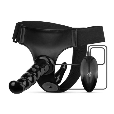 Kolekcja Fetish: Wibrujący Zestaw Strap-On – Czarny