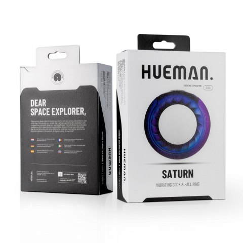 Hueman – Saturn: Zmysłowy Wibrujący Pierścień na Penisa i Jądra