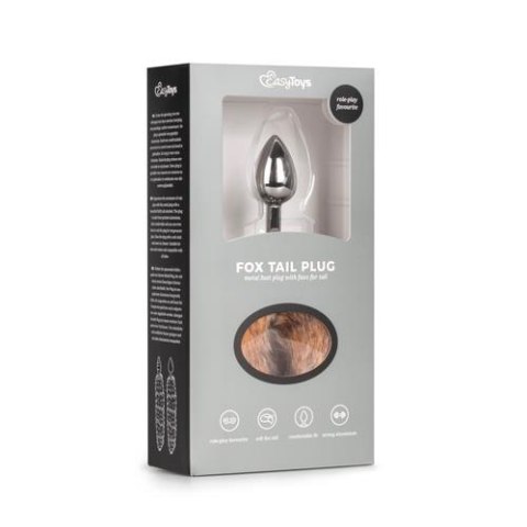 Luksusowy plug analny z puszystym lisim ogonem