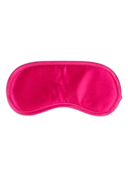 Elegancka Różowa Satynowa Maska na Oczy