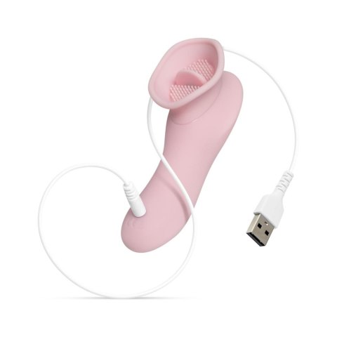 Stymulator łechtaczki ze stringami – Różowy