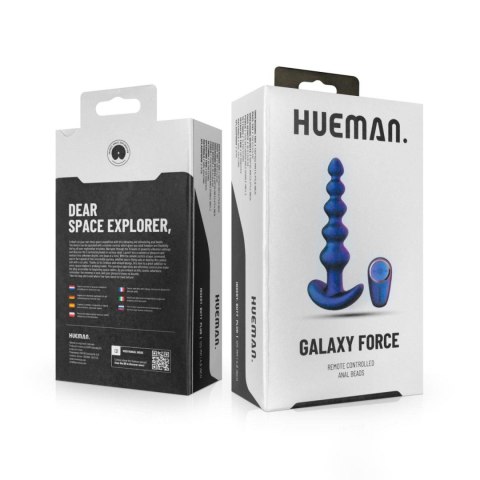 Hueman - Galaxy Force – Wibrujący korek analny z pilotem