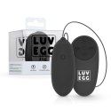 LUV EGG – Eleganckie Wibrujące Jajeczko z Pilotem – Czarne