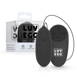 LUV EGG – Eleganckie Wibrujące Jajeczko z Pilotem – Czarne