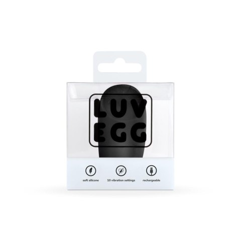 LUV EGG – Eleganckie Wibrujące Jajeczko z Pilotem – Czarne