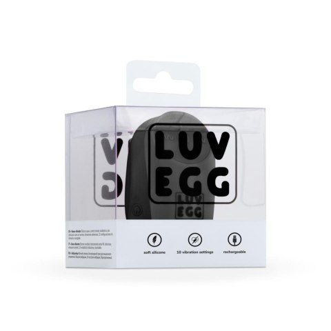 LUV EGG – Eleganckie Wibrujące Jajeczko z Pilotem – Czarne