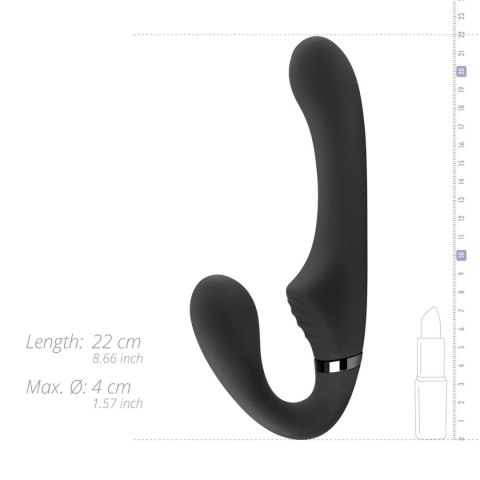NO-PARTS Avery – Wibrujące Dildo Samonośne do Strapona – 22 cm