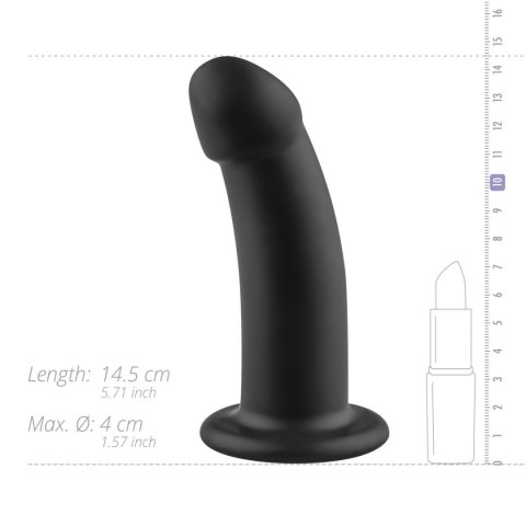 No-Parts Charlie Dildo 14,5 cm - Czarny