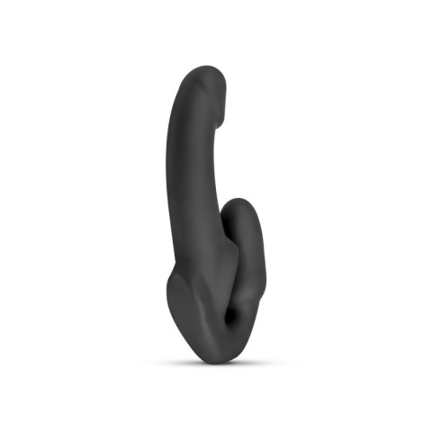 No-Parts – Dildo Morgan: strap-on bez uprzęży dla dwojga – 22 cm – Czarne