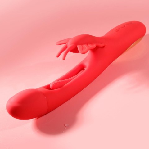 Wibrator Motylek z Podwójną Stymulacją i Pieszczotami Łechtaczki