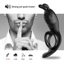 Pierścień Erekcyjny RabbitVibration z Pilotem Zdalnego Sterowania