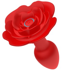 Obrotowy plug analny w kształcie róży
