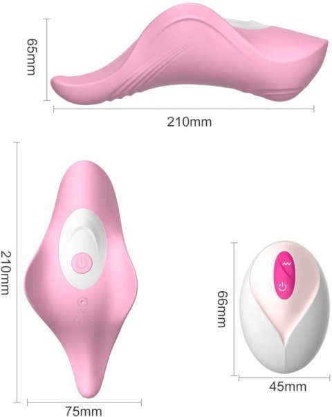 Dyskretny Wibrator Pulsacyjny PINK