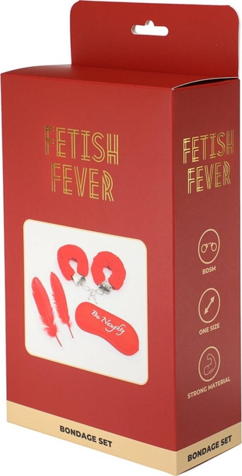 Zmysłowy Zestaw BDSM Fetish Fever – 4 Elementy w Czerwieni