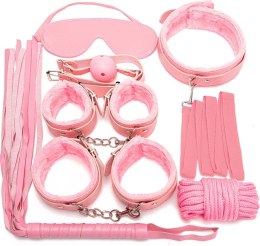 Zestaw Bondage 'Fetish Fever' – 7 Elementów – Różowy