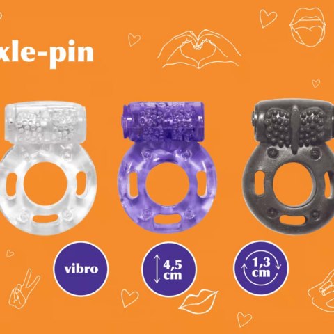 Axle-pin Showbox: Zestaw 12 Wibrujących Pierścieni Erekcyjnych