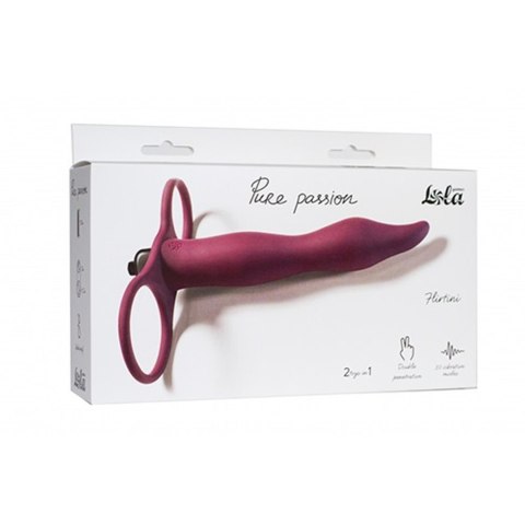 Strap-on Pure Passion Flirtini – Bordowy Urok